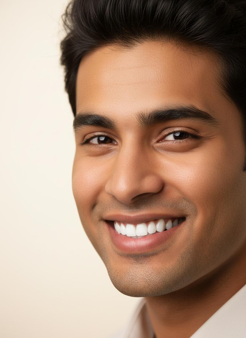 Confident smile