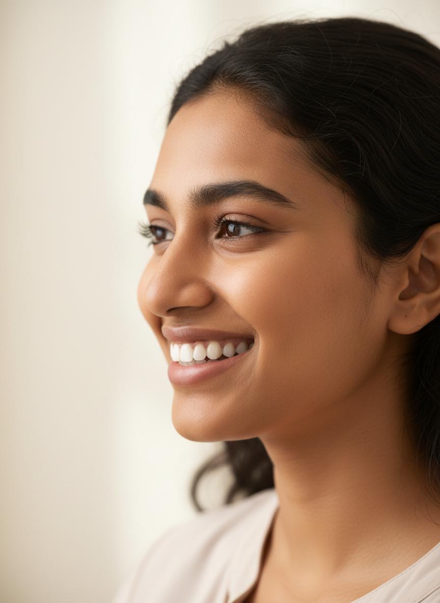 Radiant female smile